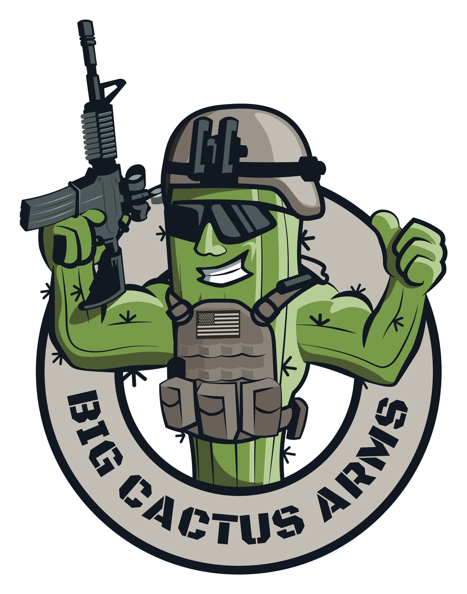 Big Cactus Arms mascot logo